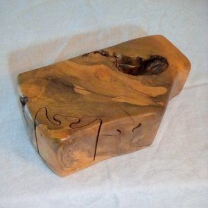 Handcrafted Artist Wood Jewelry Box Men - image 1